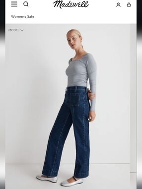 Madewell Perfect Vintage Wide Leg Jeans, 28P